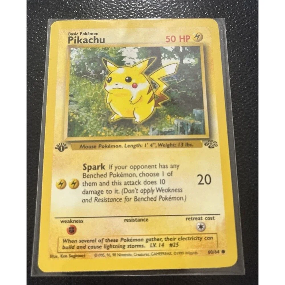 1999 Pokemon Jungle 1st Edition Pikachu #60/64